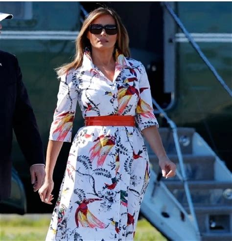 melania trump prada|Melania Trump, il look con abito a pois per votare con Donald .